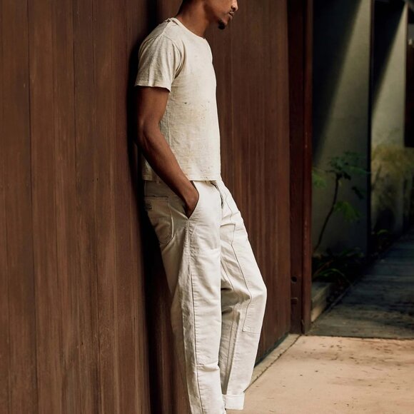 Imogene + Willie Hencye Canvas Workpant in Natural 34" x 30" - Picture 2 of 10